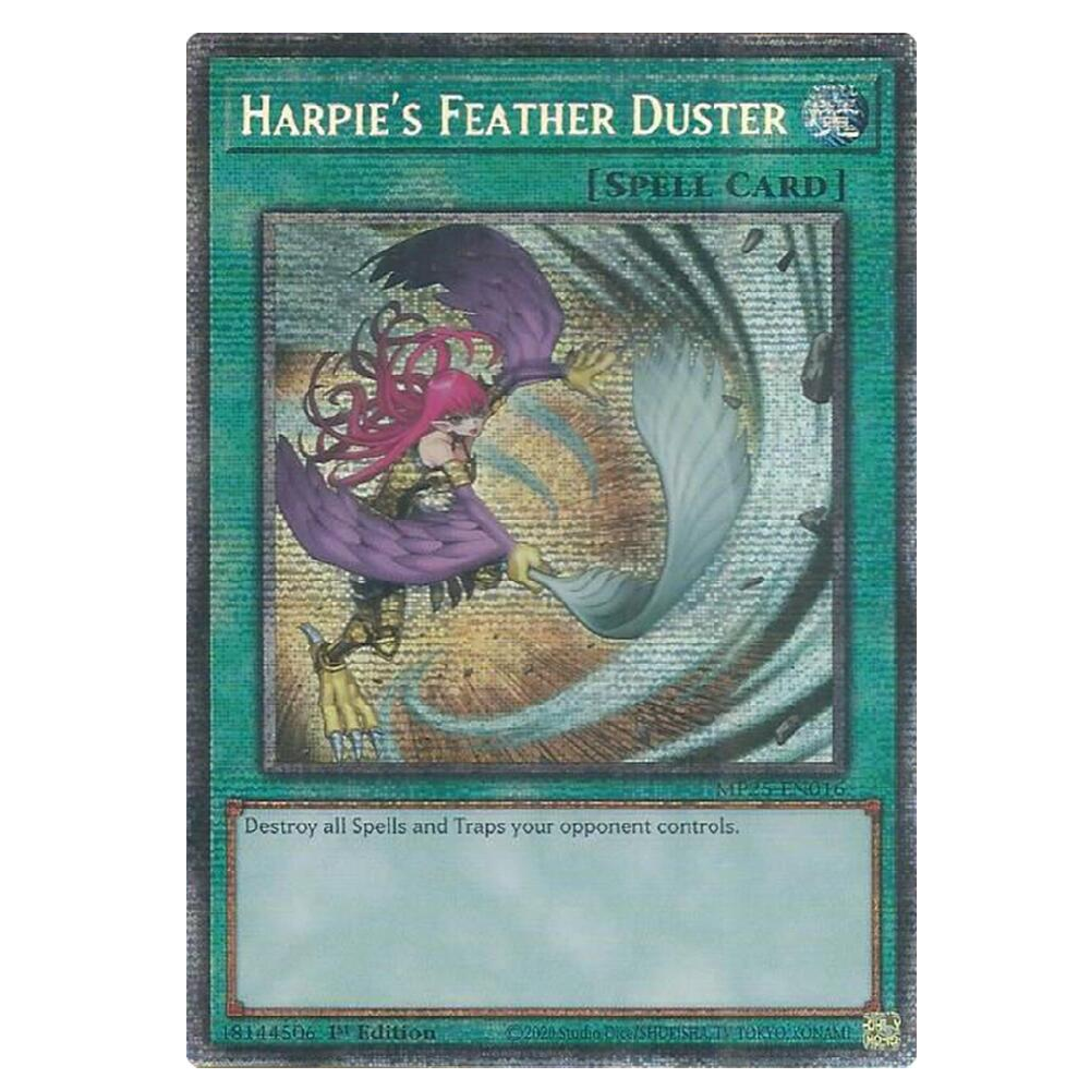 Harpie's Feather Duster (Alt Art) - MP25-EN016 - Starlight Rare - 1st Edition