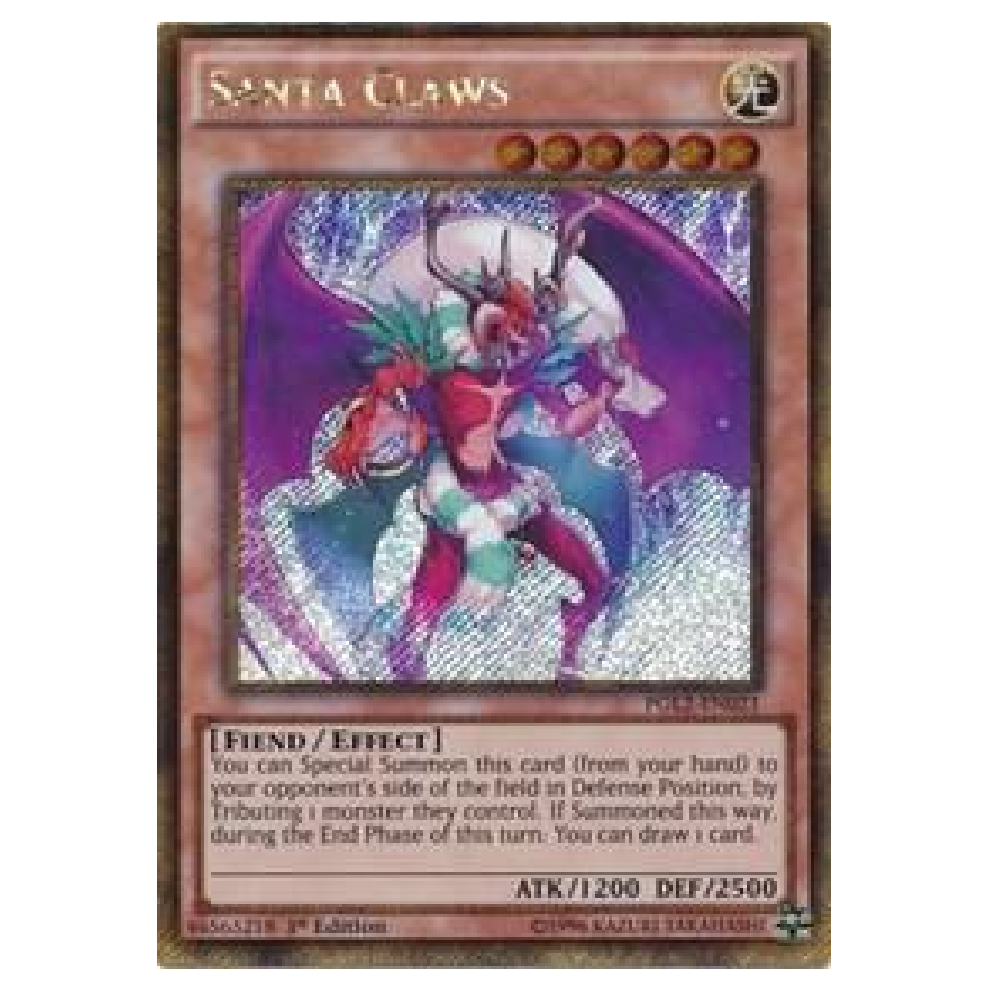 Santa Claws - PGL2-EN021 - Gold Secret Rare - 1st Edition