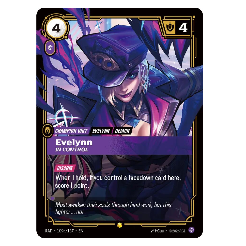 Evelynn, In Control (Alt Art) - RAD 109a/167 - Showcase - 1st Edition