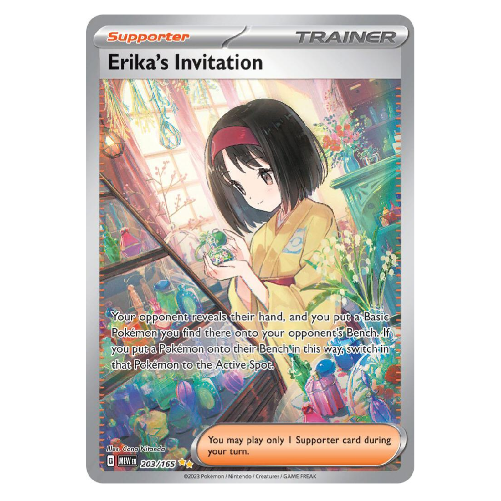 Erika's Invitation - MEW 203/165 - Special Illustration Rare - 1st Edition