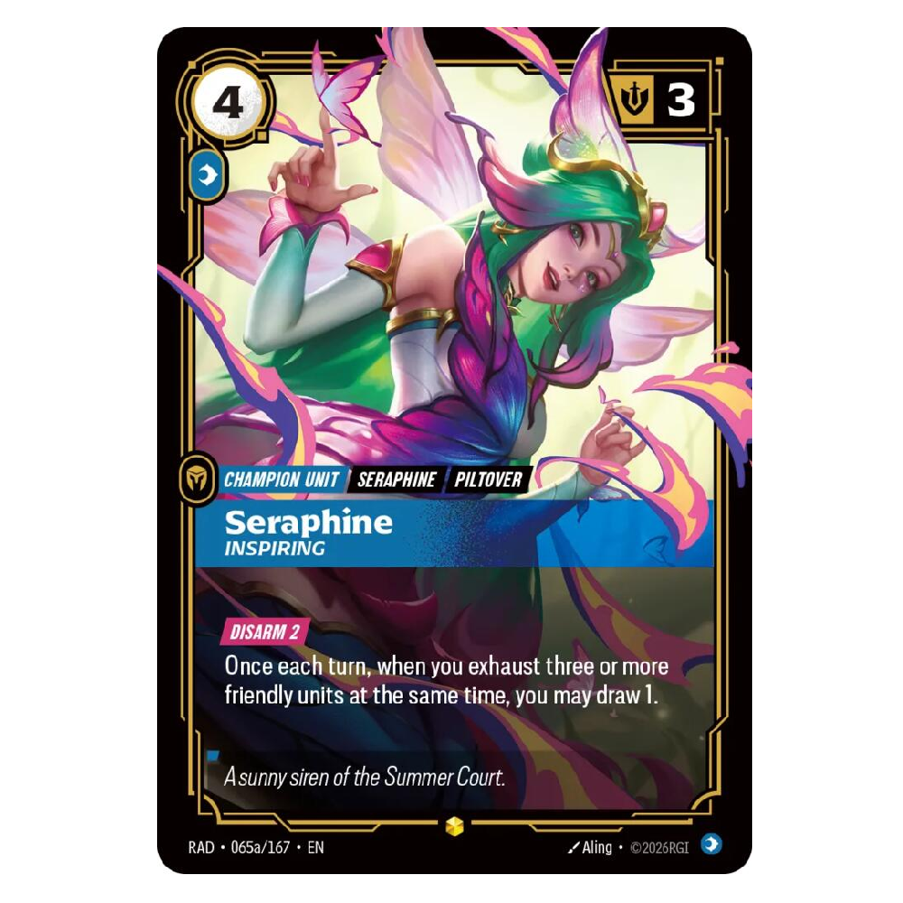 Seraphine, Inspiring (Alt Art) - RAD 065a/167 - Showcase - 1st Edition