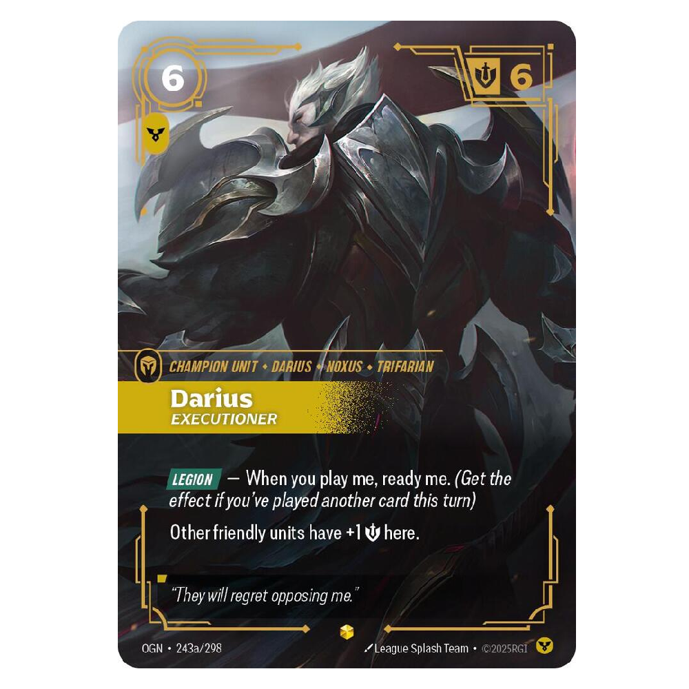Darius Executioner (Alt Art) - OGN 243a/298 - Showcase - 1st Edition