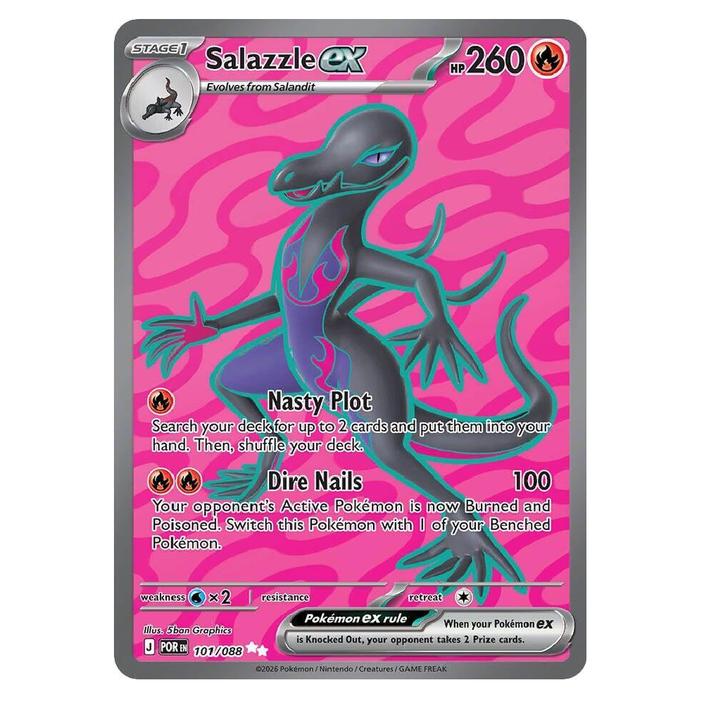 Salazzle ex - POR 101/088 - Ultra Rare - 1st Edition