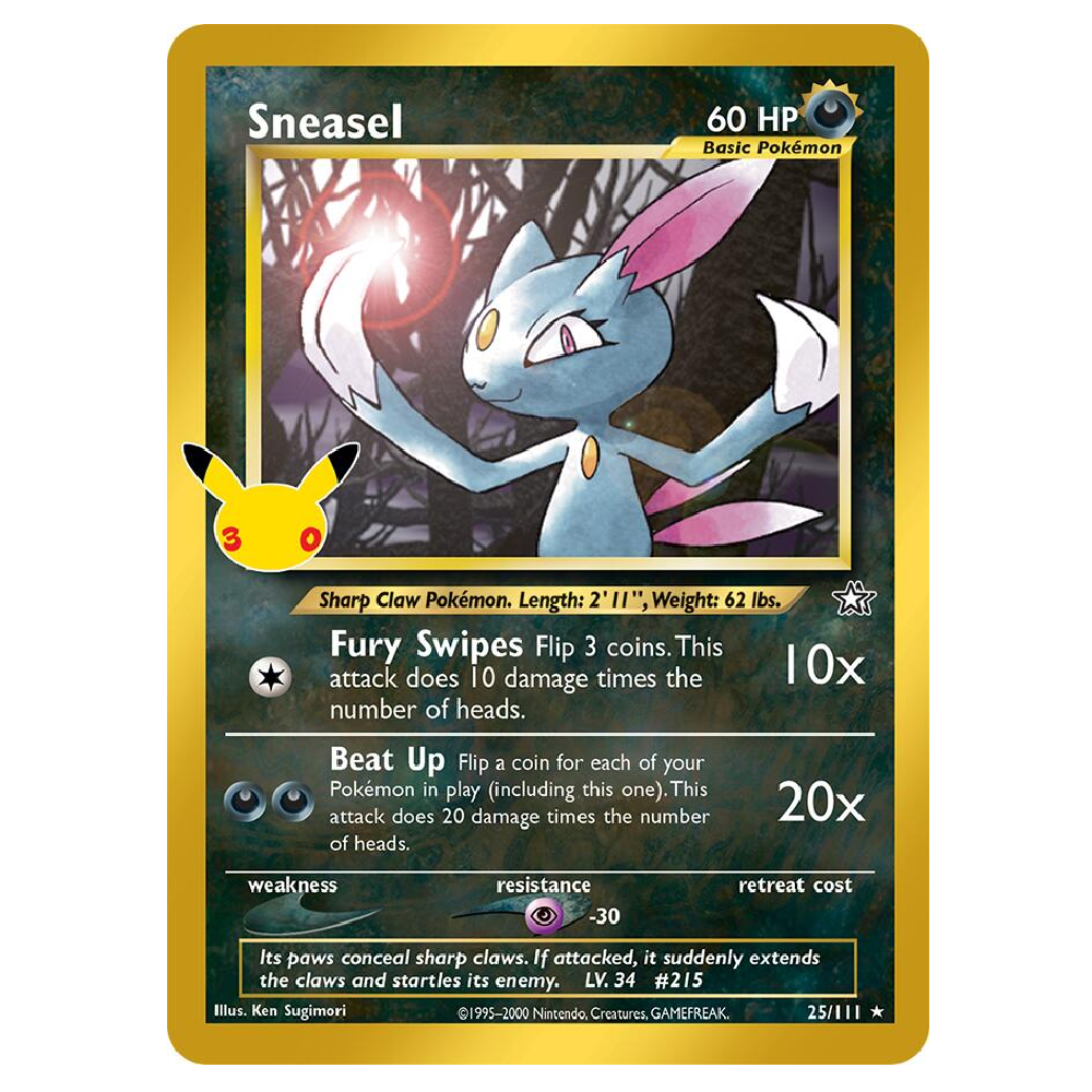 Sneasel - 25/111 - Classic Collection - 1st Edition