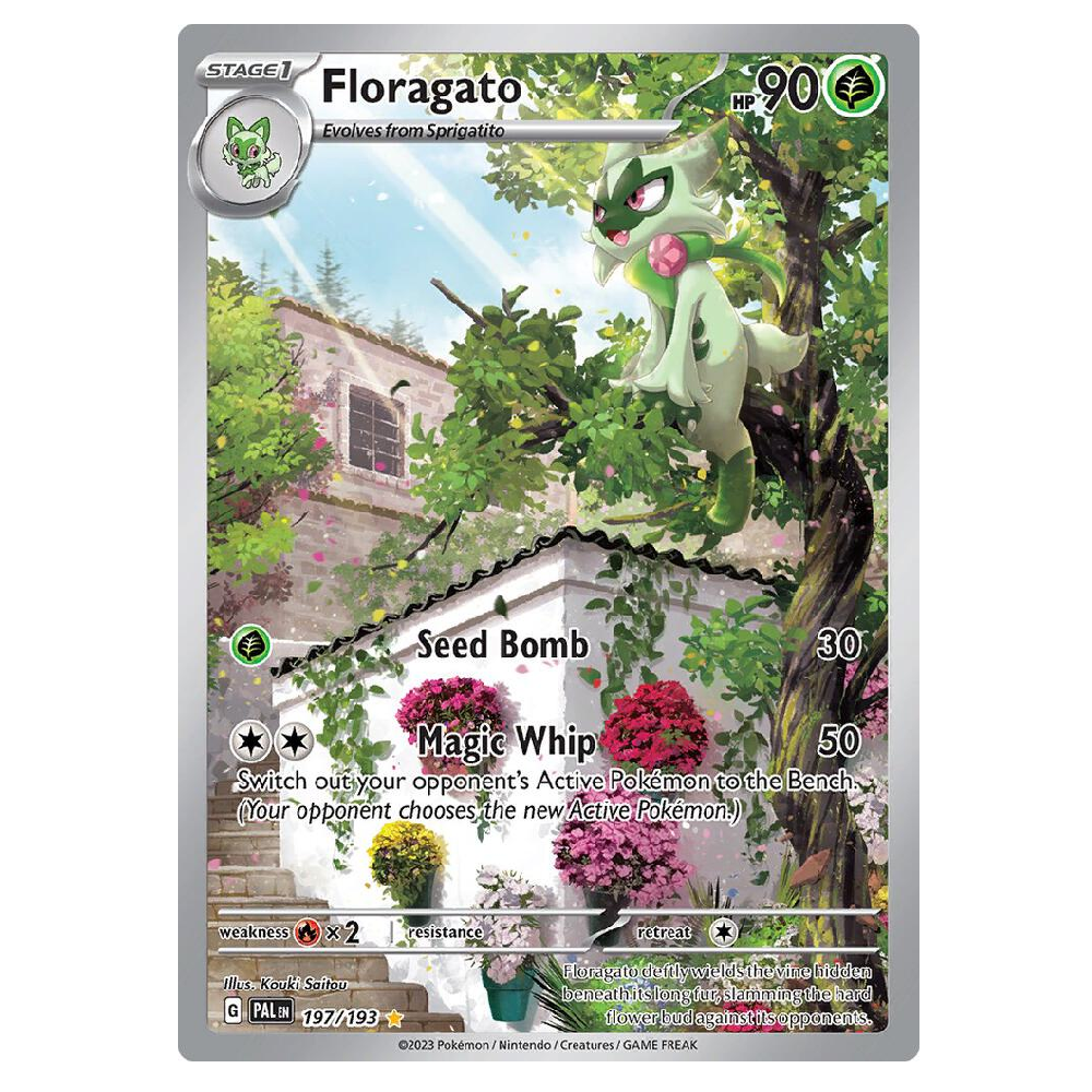 Floragato - PAL 197/193 - Illustration Rare - 1st Edition