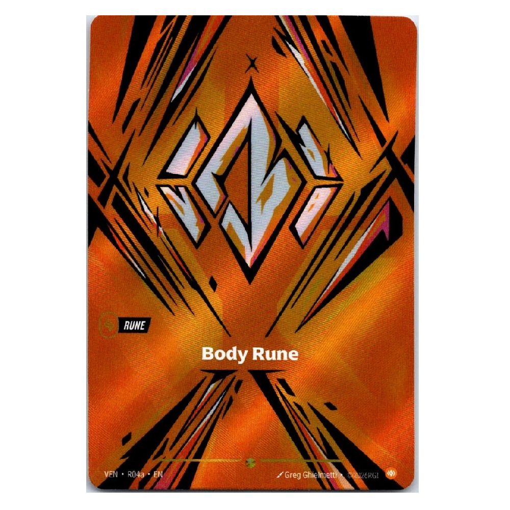 Body Rune (Alt Art) - VEN R04a - Showcase - 1st Edition