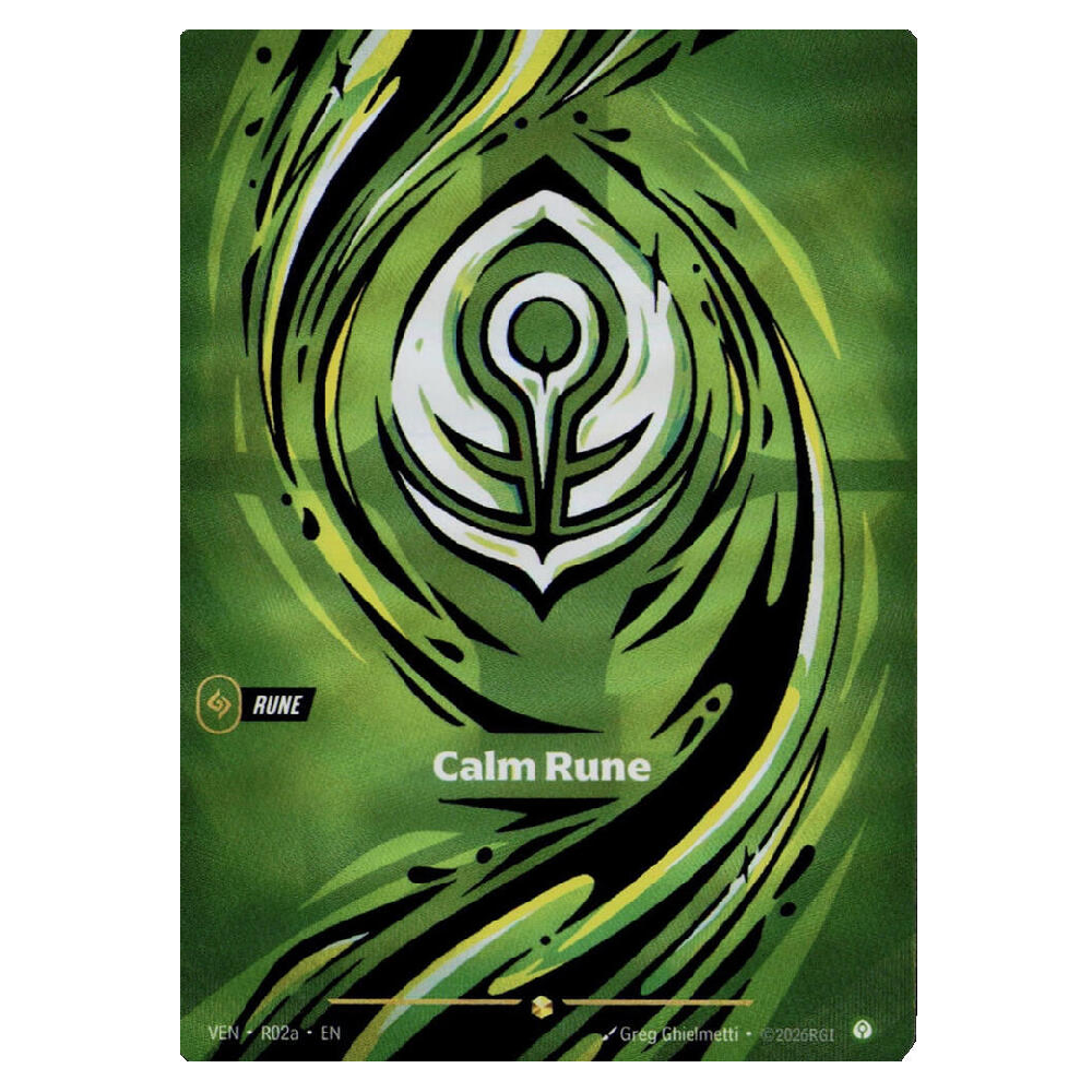 Calm Rune (Alt Art) - VEN R02a - Showcase - 1st Edition