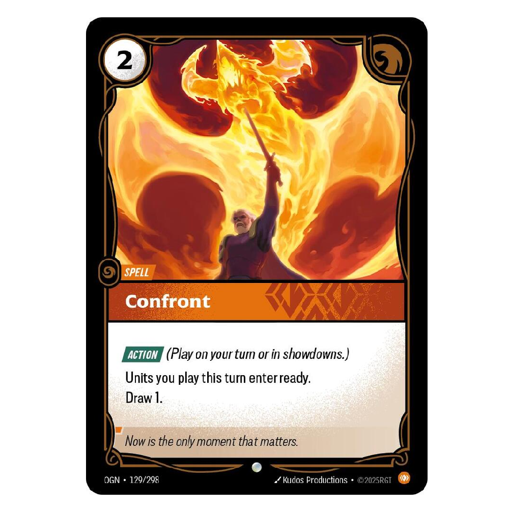 Confront (Foil) - OGN 129/298 - Common - 1st Edition