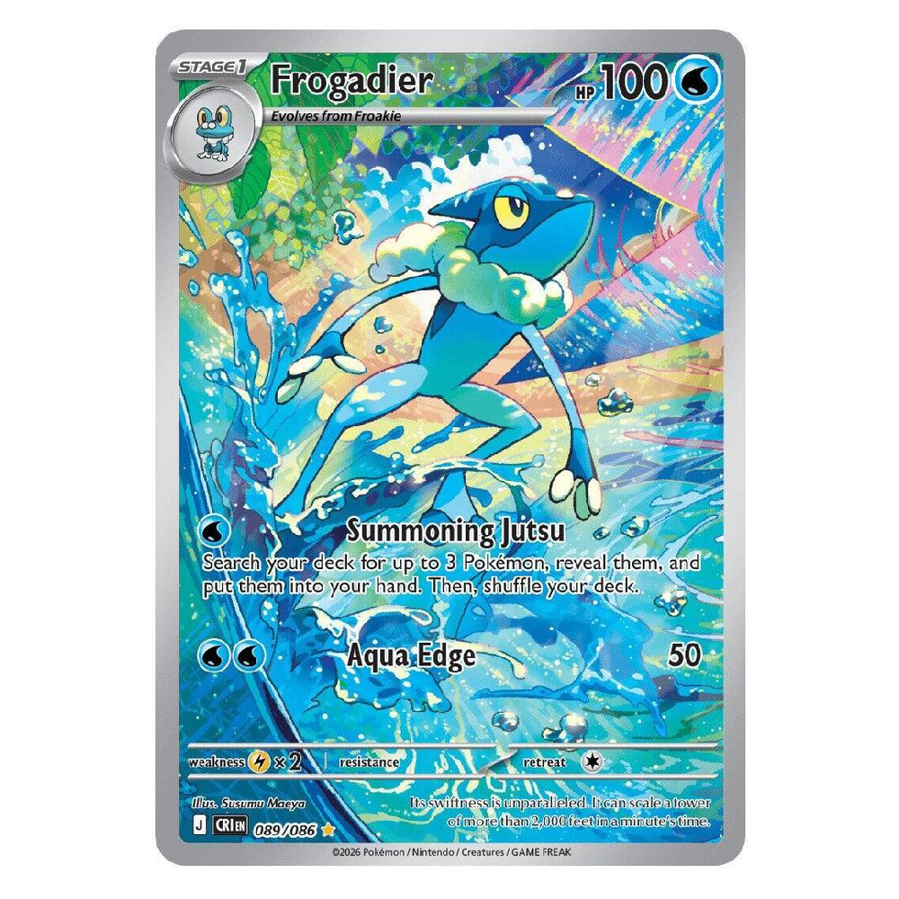Frogadier - CRI 089/086 - Illustration Rare - 1st Edition