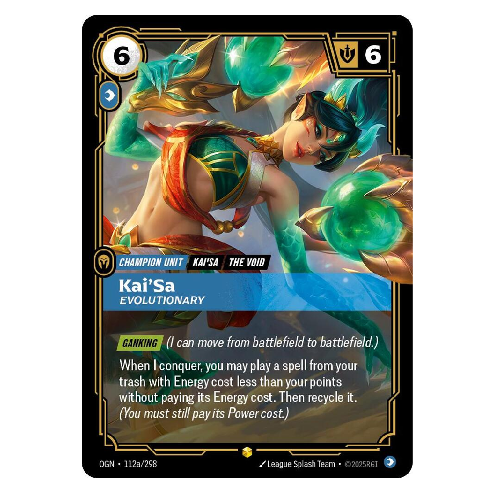 Kai'Sa Evolutionary (Alt Art) - OGN 112a/298 - Showcase - 1st Edition