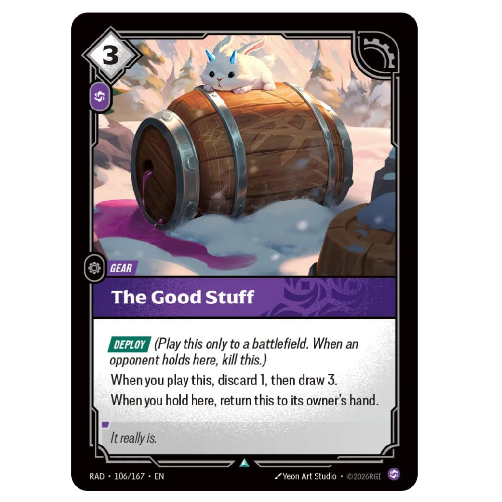 The Good Stuff - RAD 106/167 - Uncommon - 1st Edition