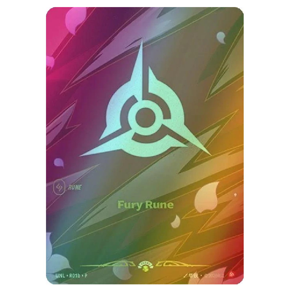 Fury Rune - UNL R01b - Promo - 1st Edition
