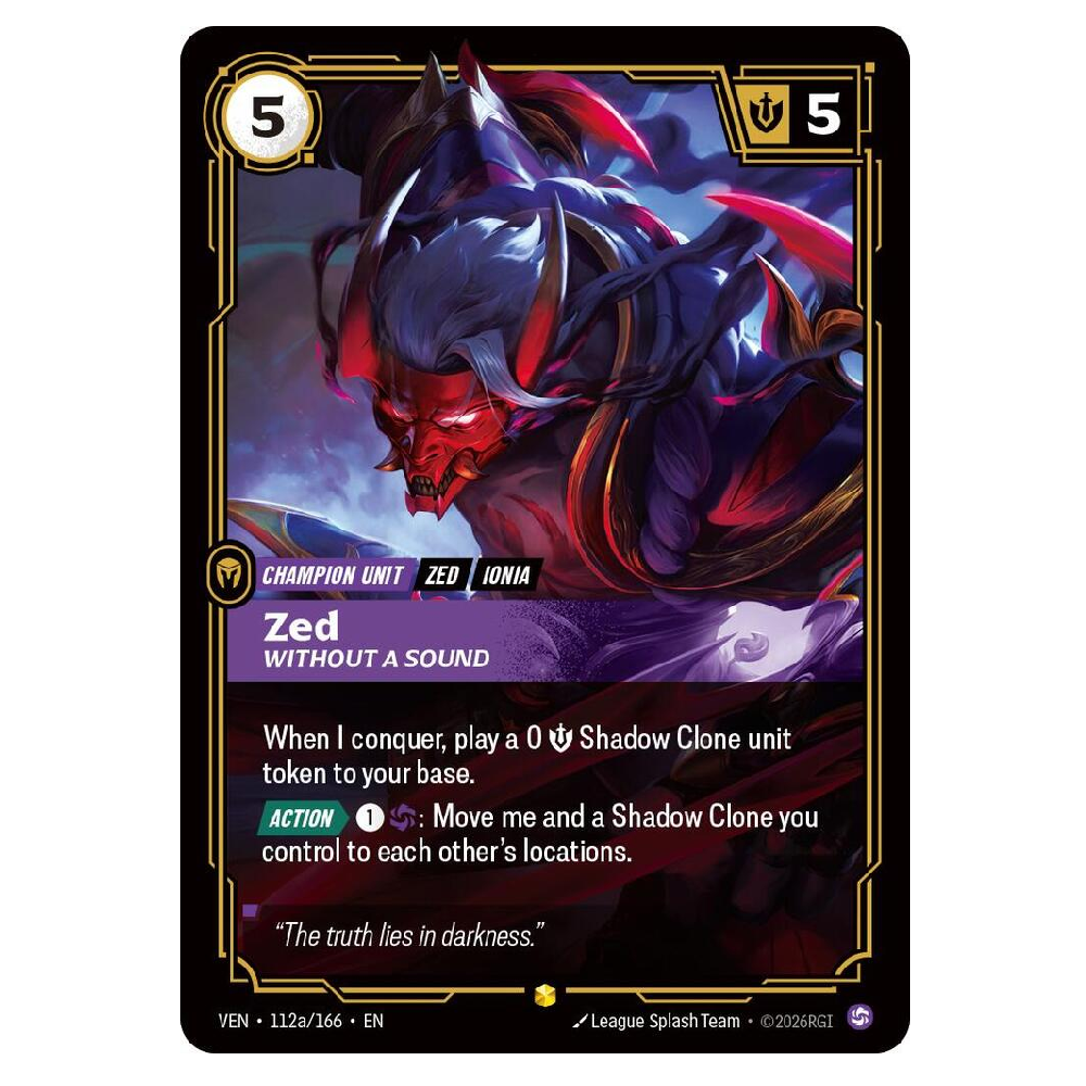 Zed Without a Sound (Alt Art) - VEN 112a/166 - Showcase - 1st Edition
