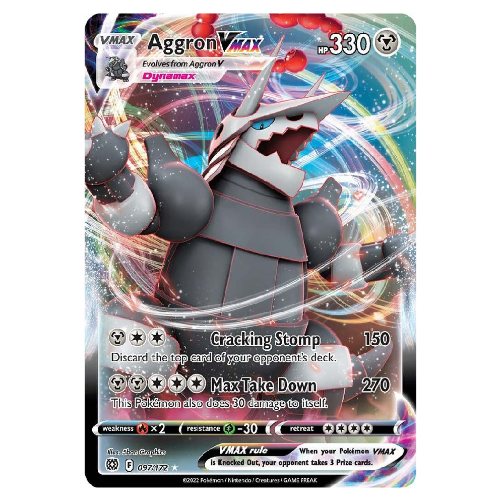 Aggron Vmax - 097/172 - Ultra Rare - 1st Edition
