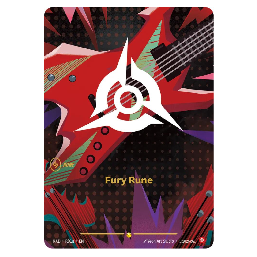 Fury Rune (Alt Art) - RAD R01a - Showcase - 1st Edition