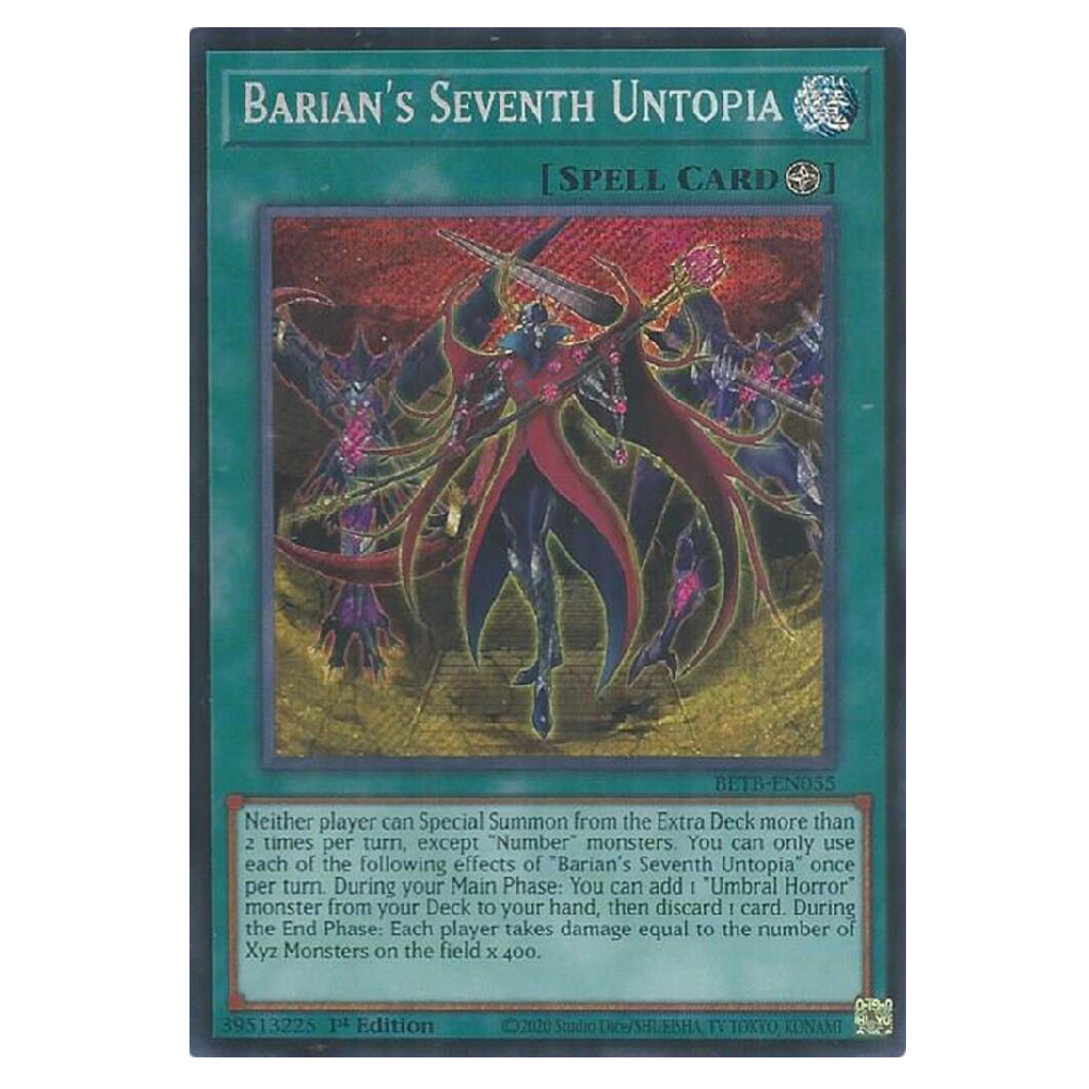 Barian's Seventh Untopia - BETB-EN055 - Secret Rare - 1st Edition