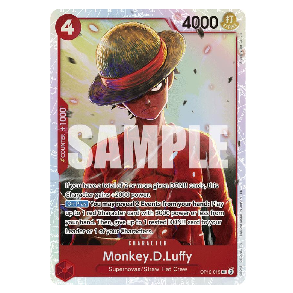 Monkey.D.Luffy - OP12-015 - SR - 1st Edition