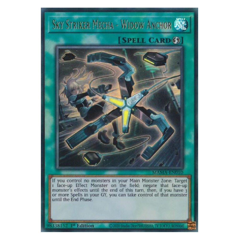 Sky Striker Mecha - Widow Anchor - MAMA-EN010 - Ultra Rare - 1st Edition