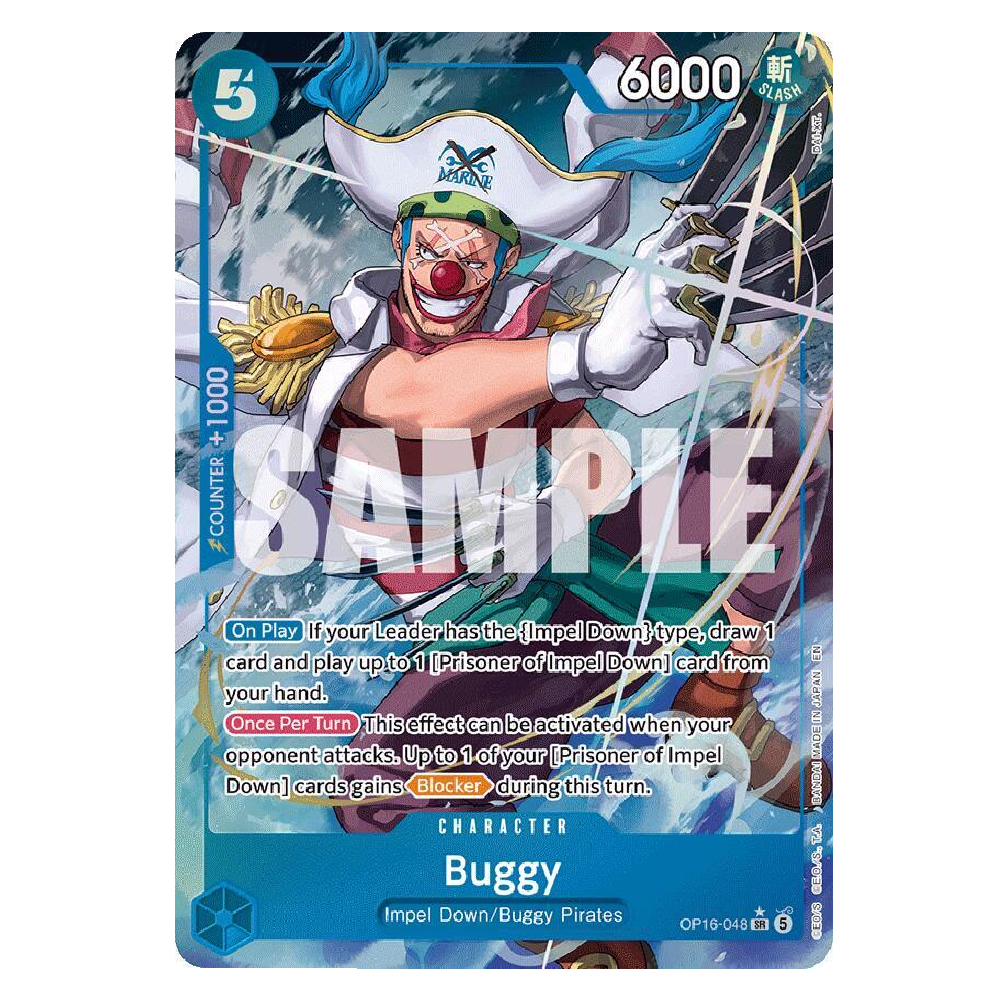 Buggy (Alt Art) - OP16-048 - SR - 1st Edition