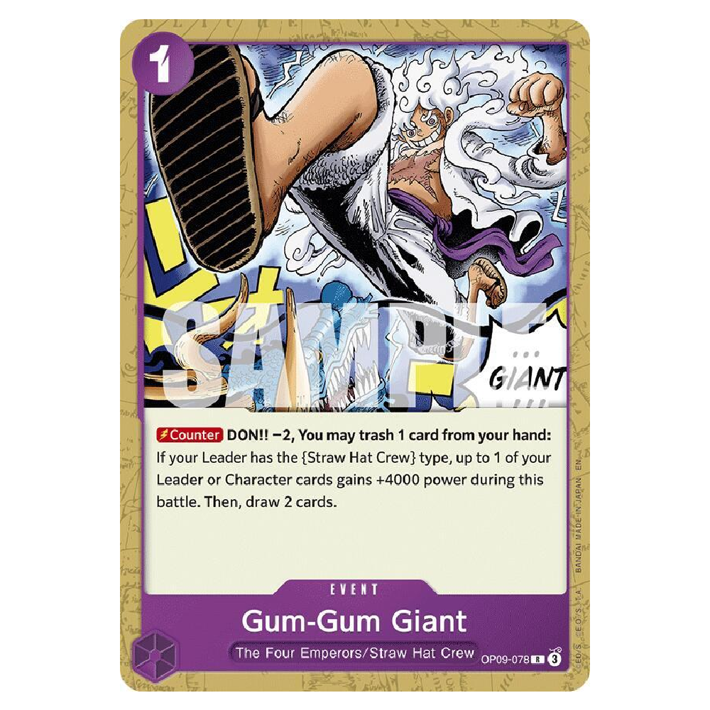 Gum-Gum Giant - OP09-078 - R - 1st Edition