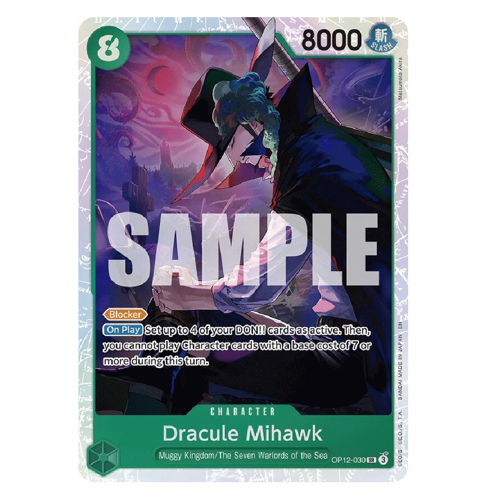 Dracule Mihawk - OP12-030 - SR - 1st Edition