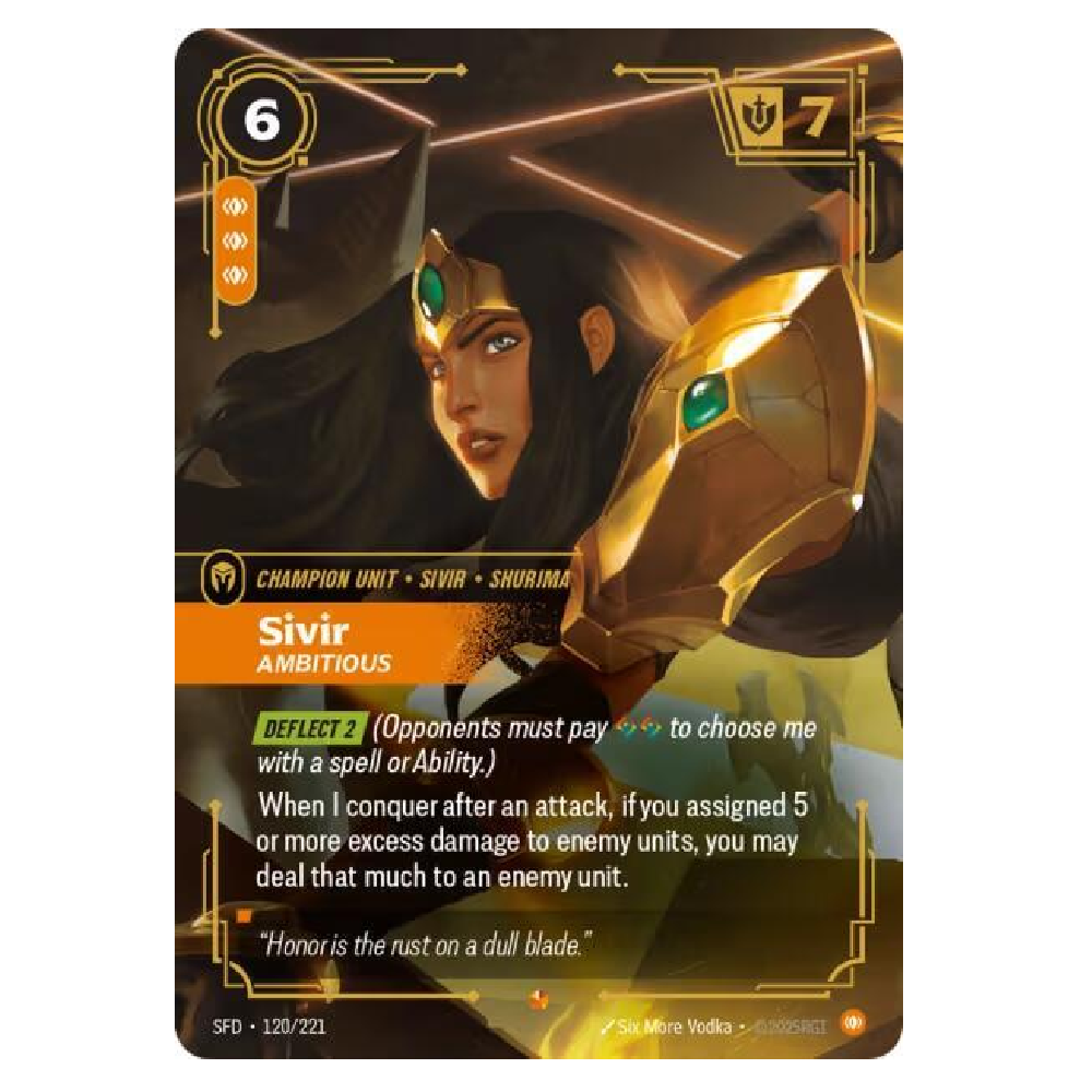 Sivir. Ambitious - SFD 120/221 - Epic - 1st Edition