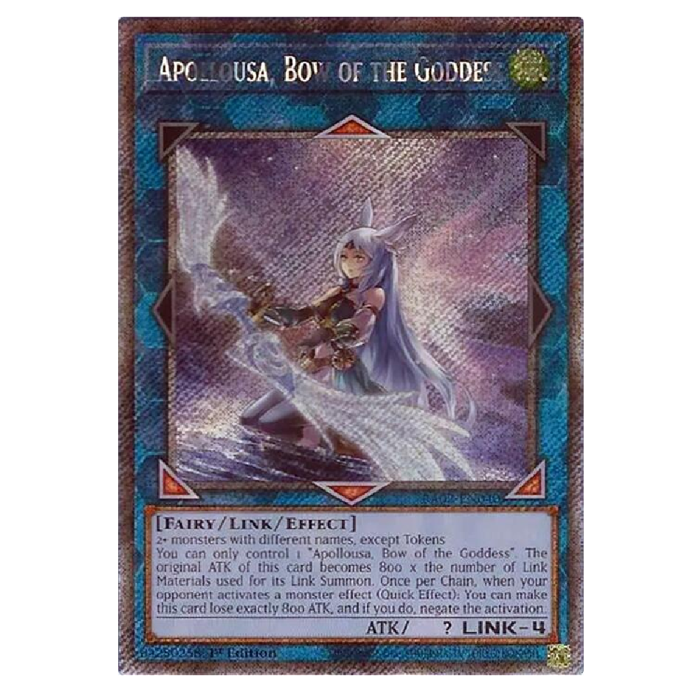 Apollousa, Blow of the Goddess (Alt Art) - RA02-EN040 - Platnium Secret Rare - 1st Edition