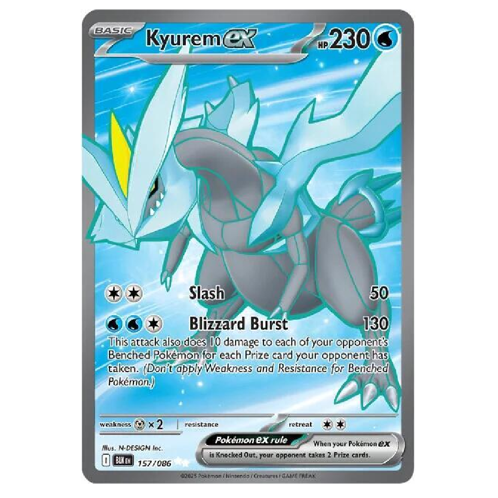 Kyurem ex - BLK 157/086 - Ultra Rare - 1st Edition