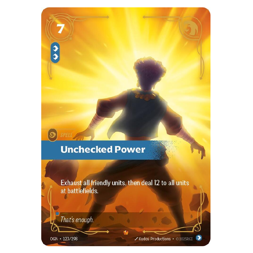 Unchecked Power - OGN 123/298 - Epic - 1st Edition