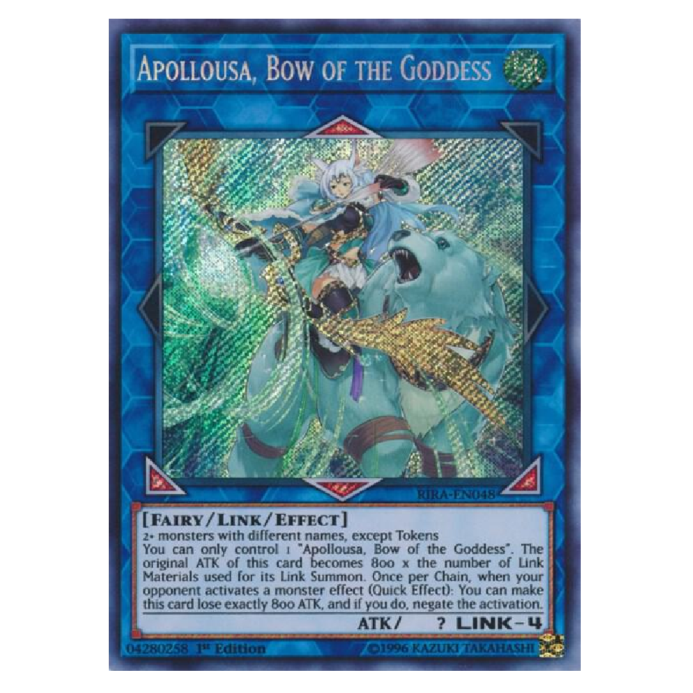 Apollousa, Blow of the Goddess - RIRA-EN048 - Secret Rare - 1st Edition