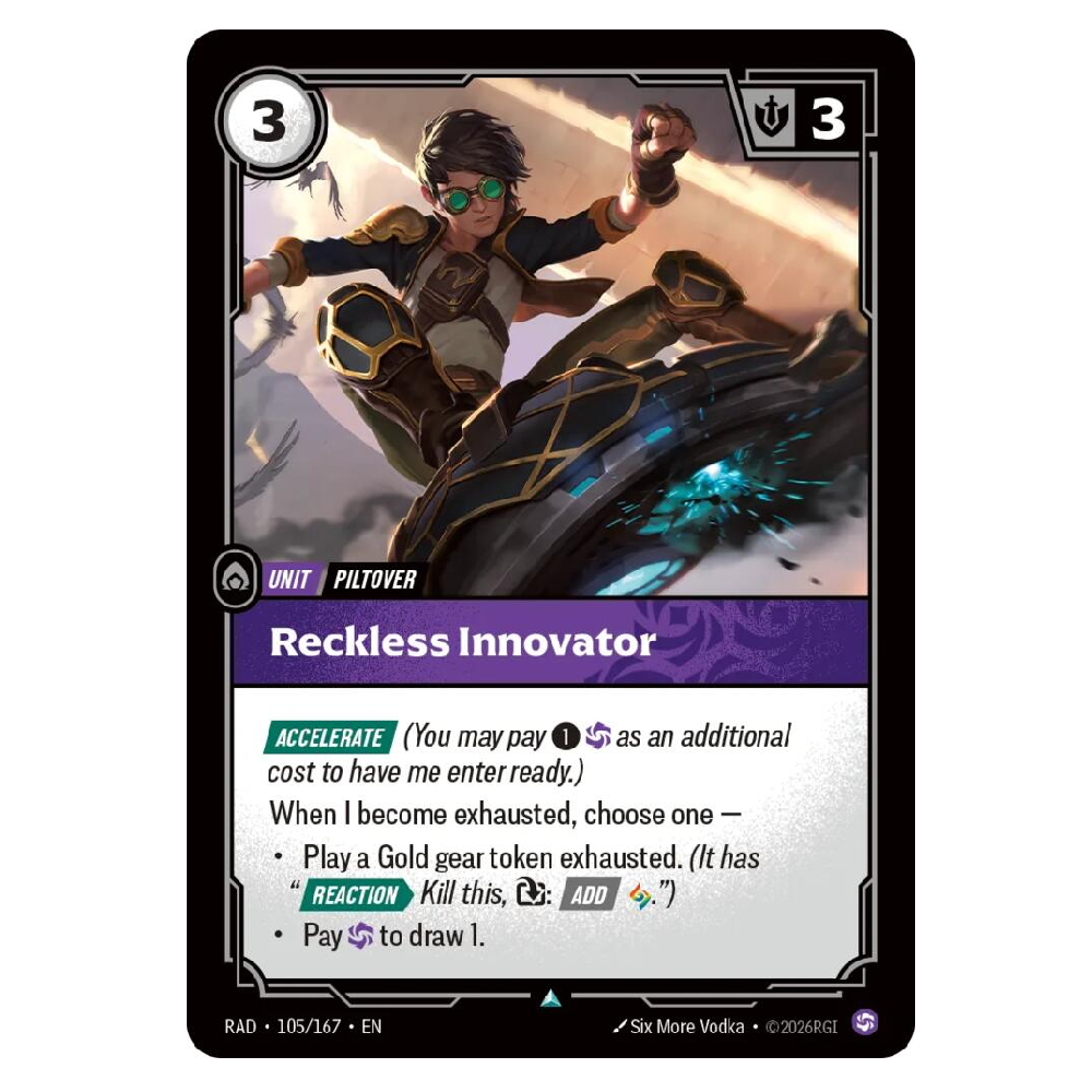 Reckless Innovator - RAD 105/167 - Uncommon - 1st Edition