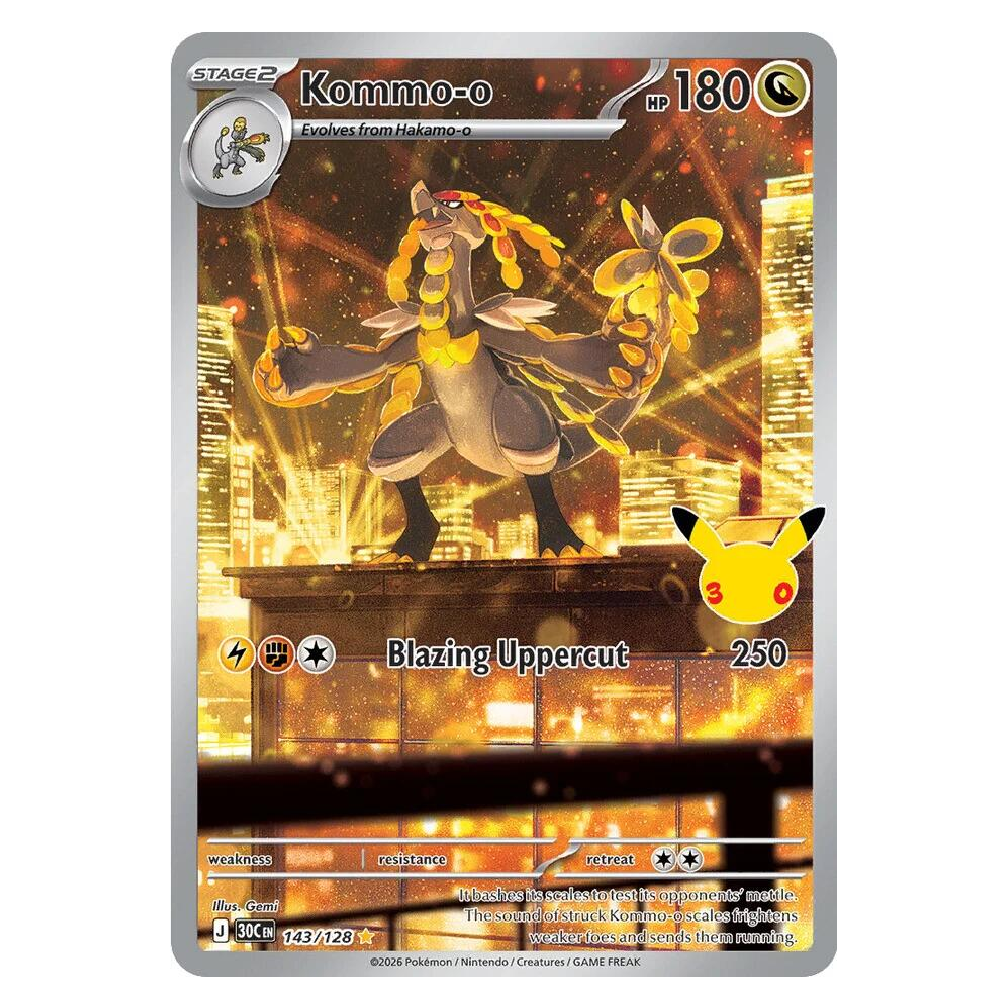 Kommo-o - 30C 143/128 - Illustration Rare - 1st Edition