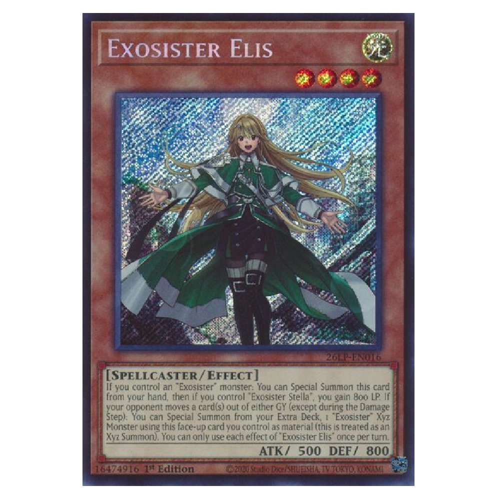 Exosister Elis - 26LP-EN016 - Secret Rare - 1st Edition