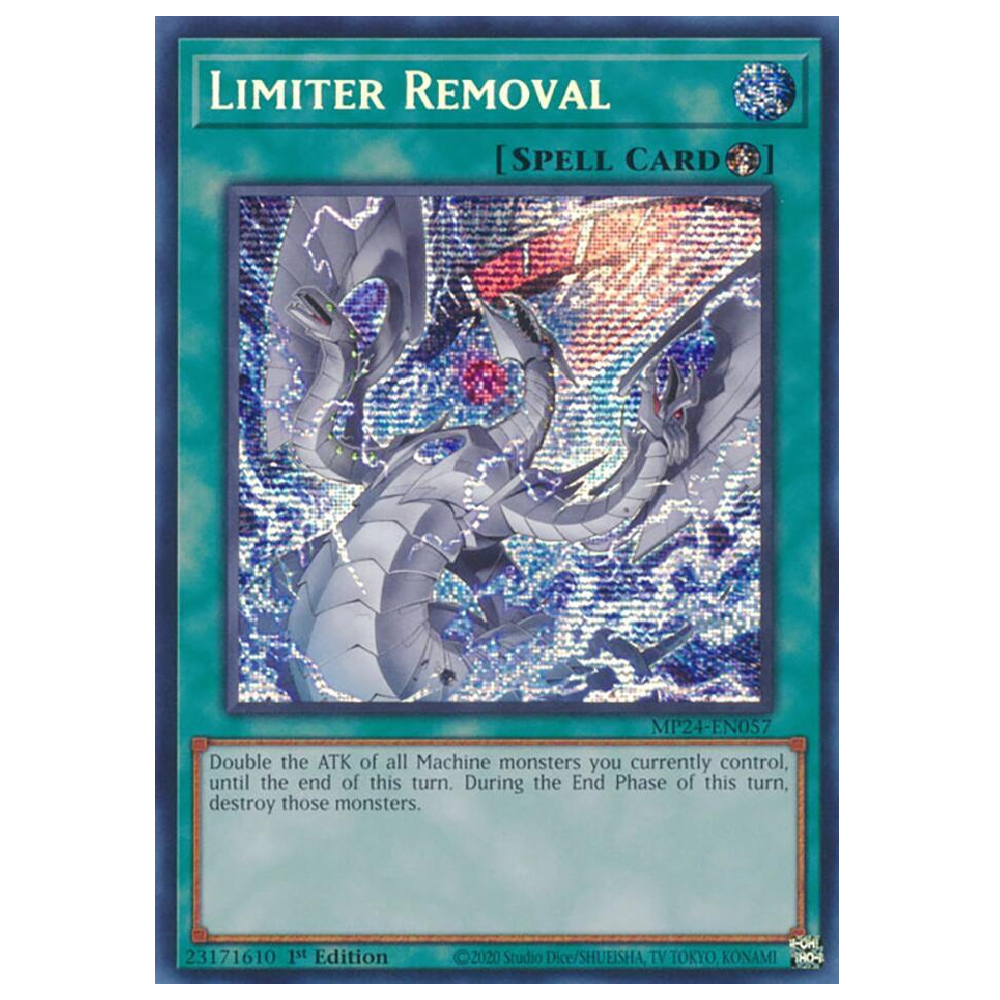 Limiter Removal - MP24-EN057 - Prismatic Secret Rare - 1st Edition