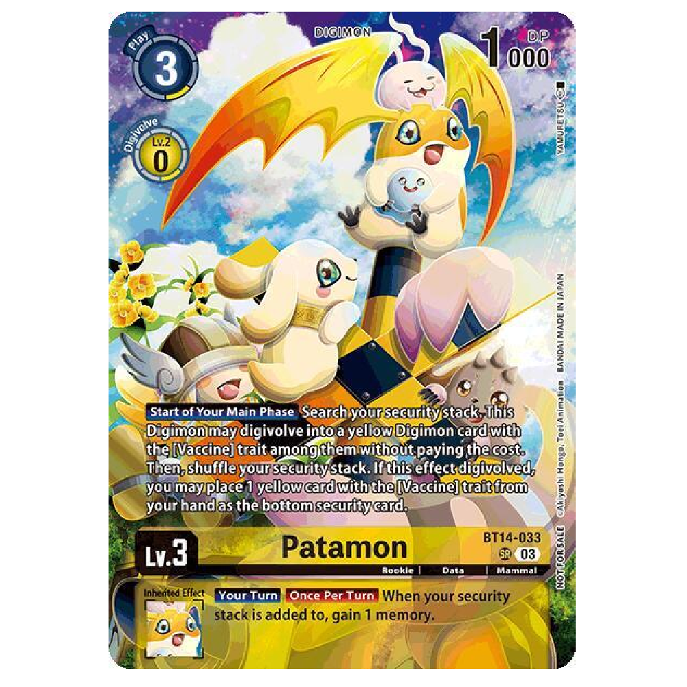 Patamon (Limited Card Pack) - BT14-033 - SR - 1st Edition