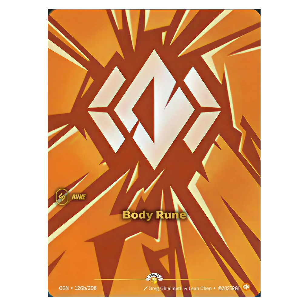 Body Rune - OGN 126b/298 - Promo - 1st Edition