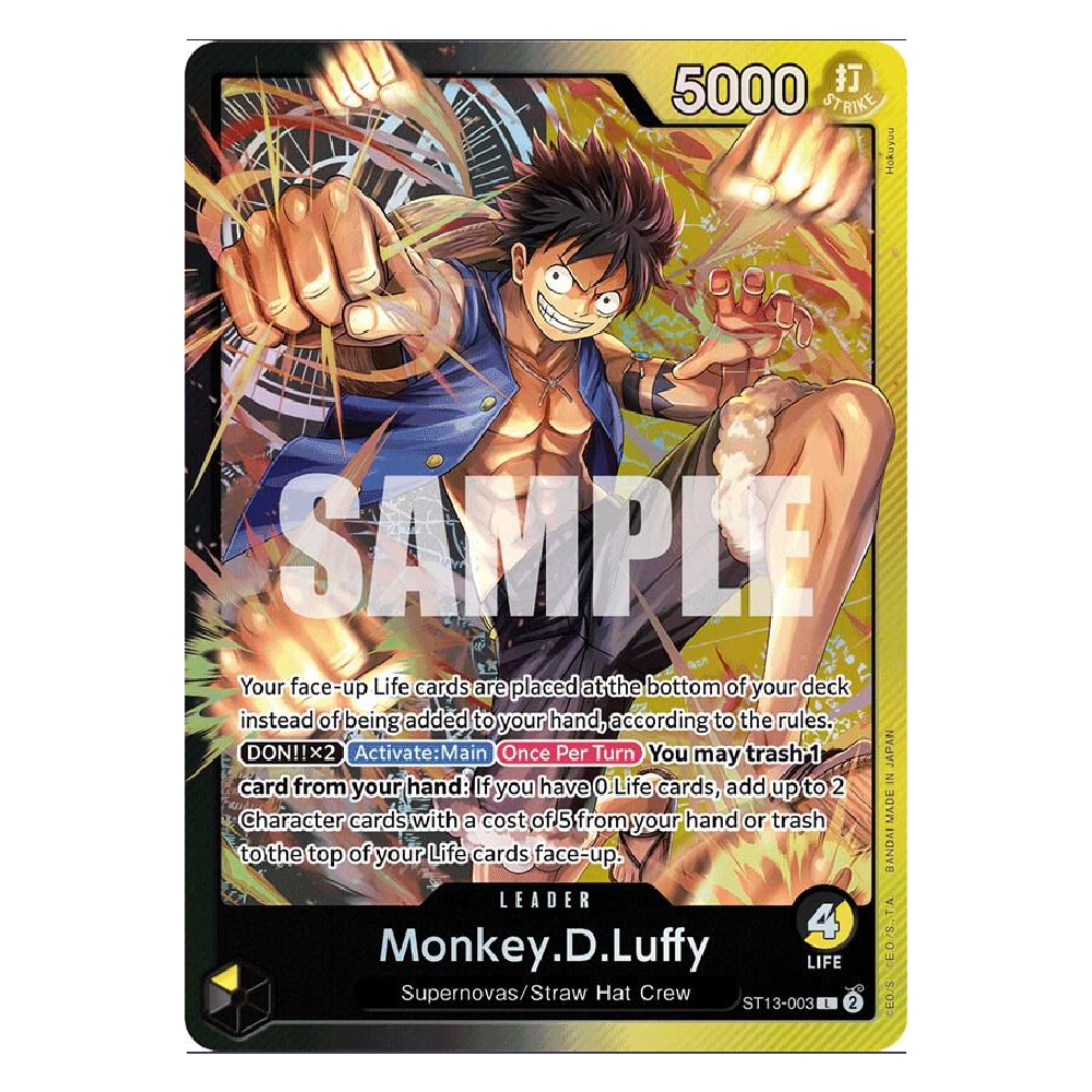 Monkey.D. Luffy (003) - ST13-003 - L - 1st Edition