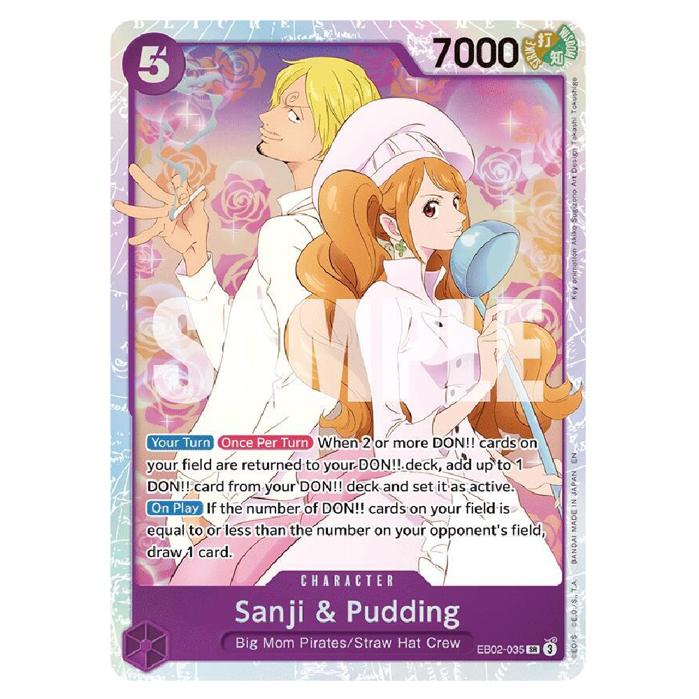 Sanji & Pudding - EB02-035 - SR - 1st Edition