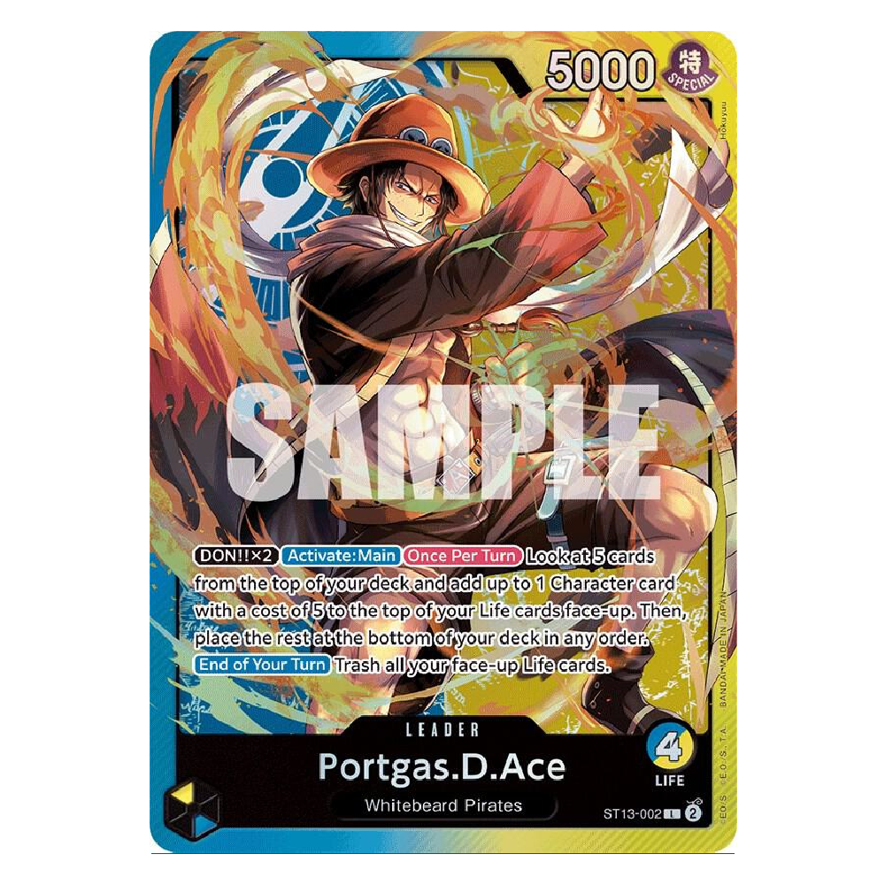 Portgas.D. Ace (002) - ST13-002 - L - 1st Edition