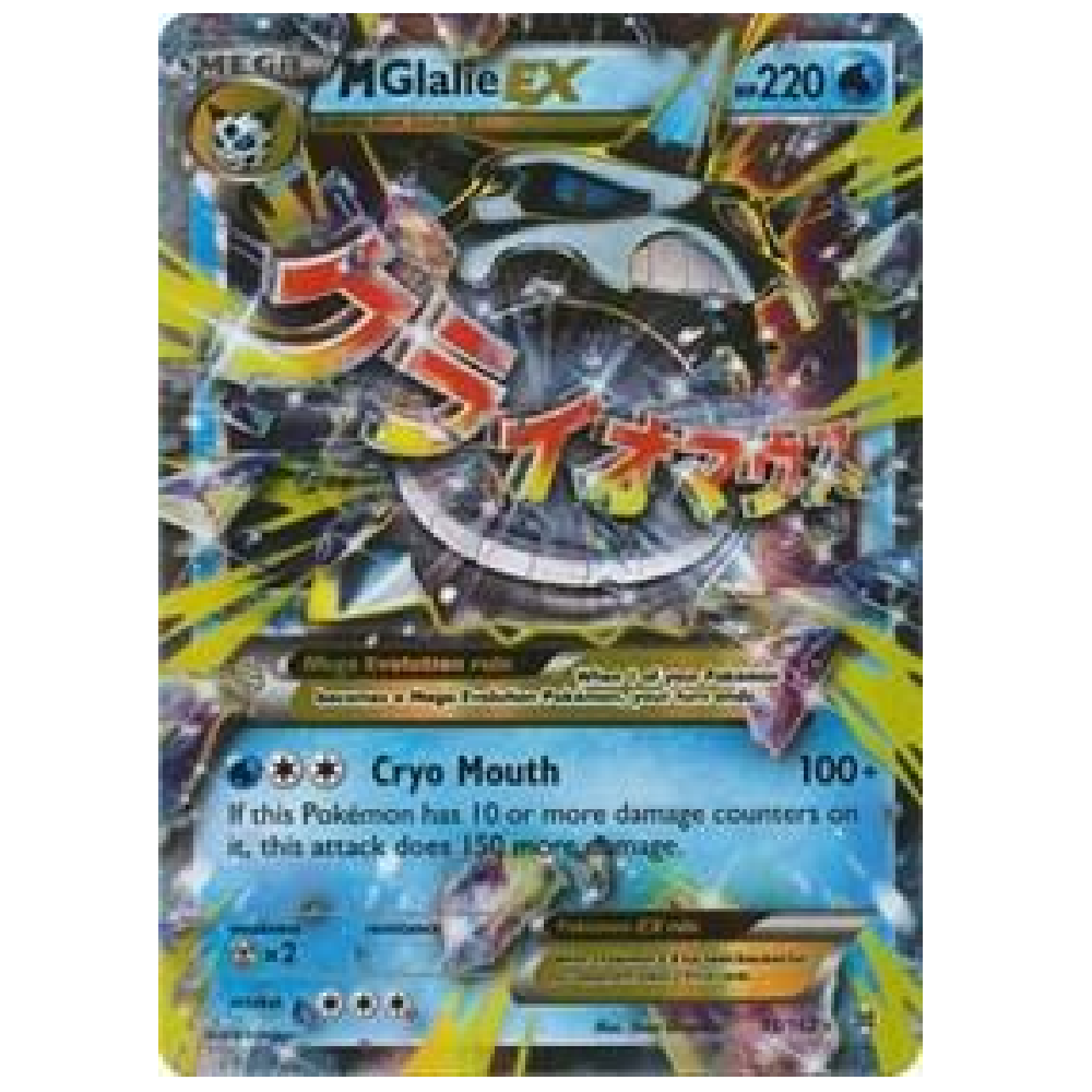 M Glalie EX - 35/162 - Ultra Rare - 1st Edition