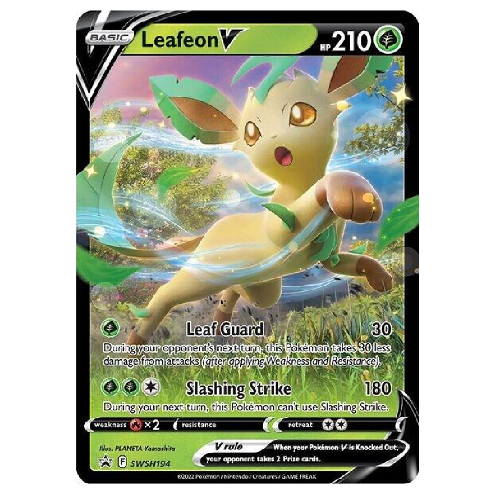 Leafeon V - SWSH194 - Promo - 1st Edition