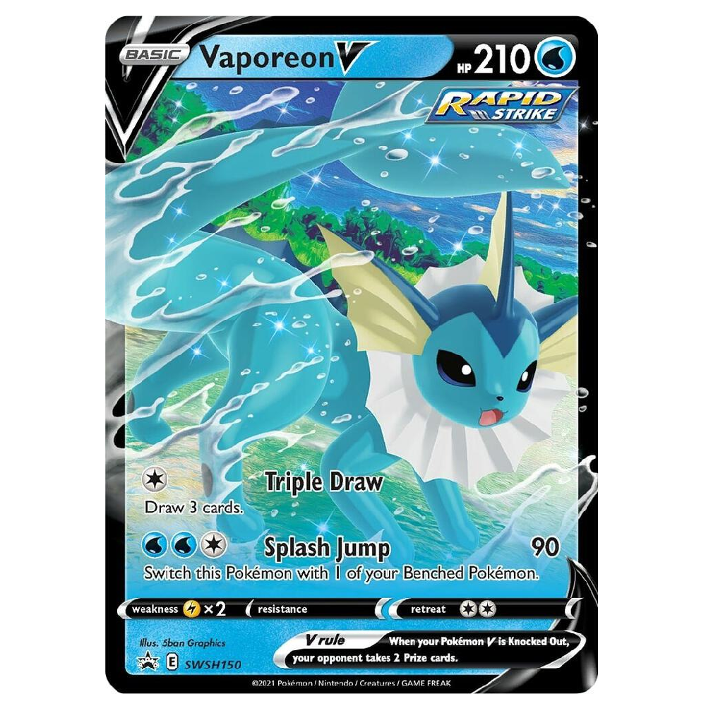Vaporeon V - SWSH150 - Promo - 1st Edition