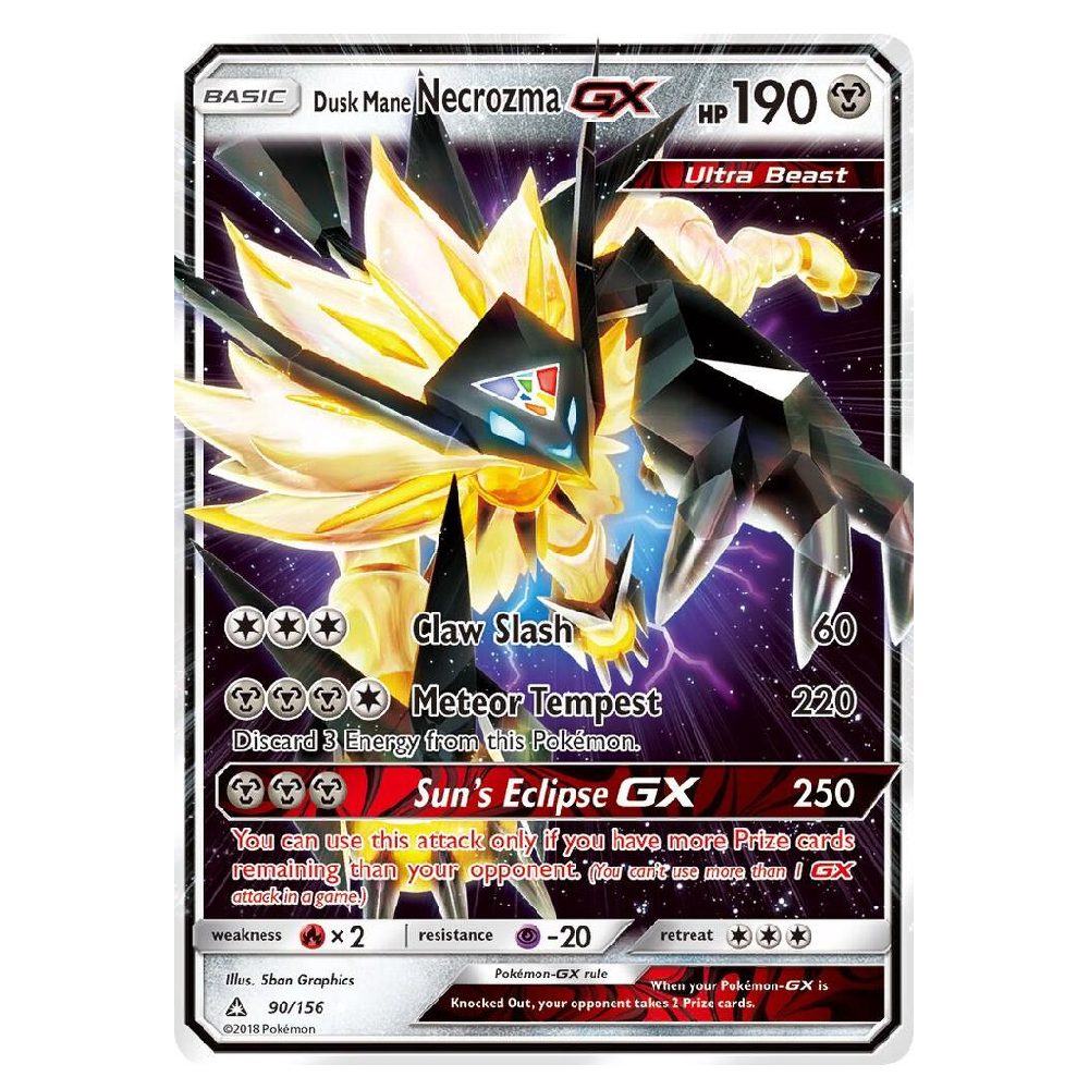 Dusk Mane Necrozma GX - 90/156 - Ultra Rare - 1st