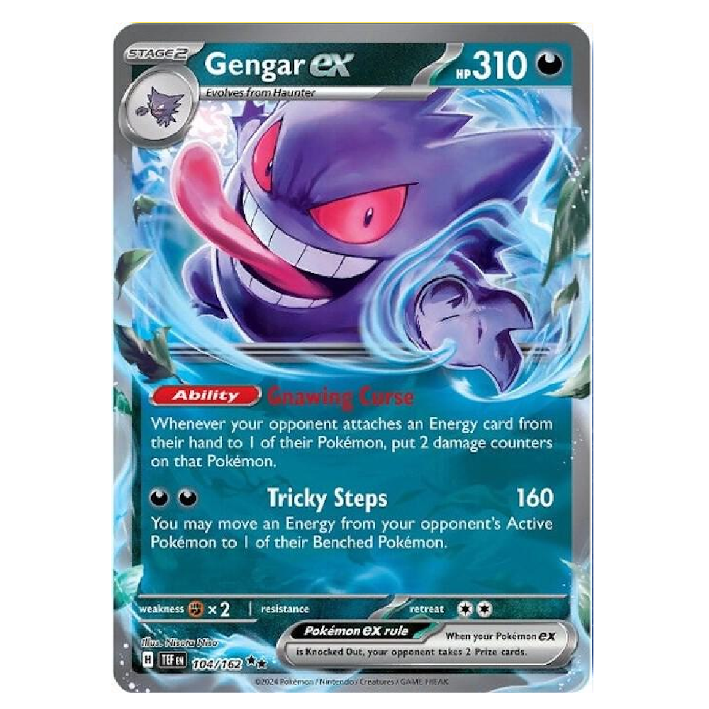 Gengar ex - TEF 104/162 - Double Rare - 1st