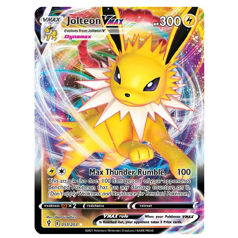Jolteon Vmax - SWSH07 051/203 - Ultra Rare - 1st Edition