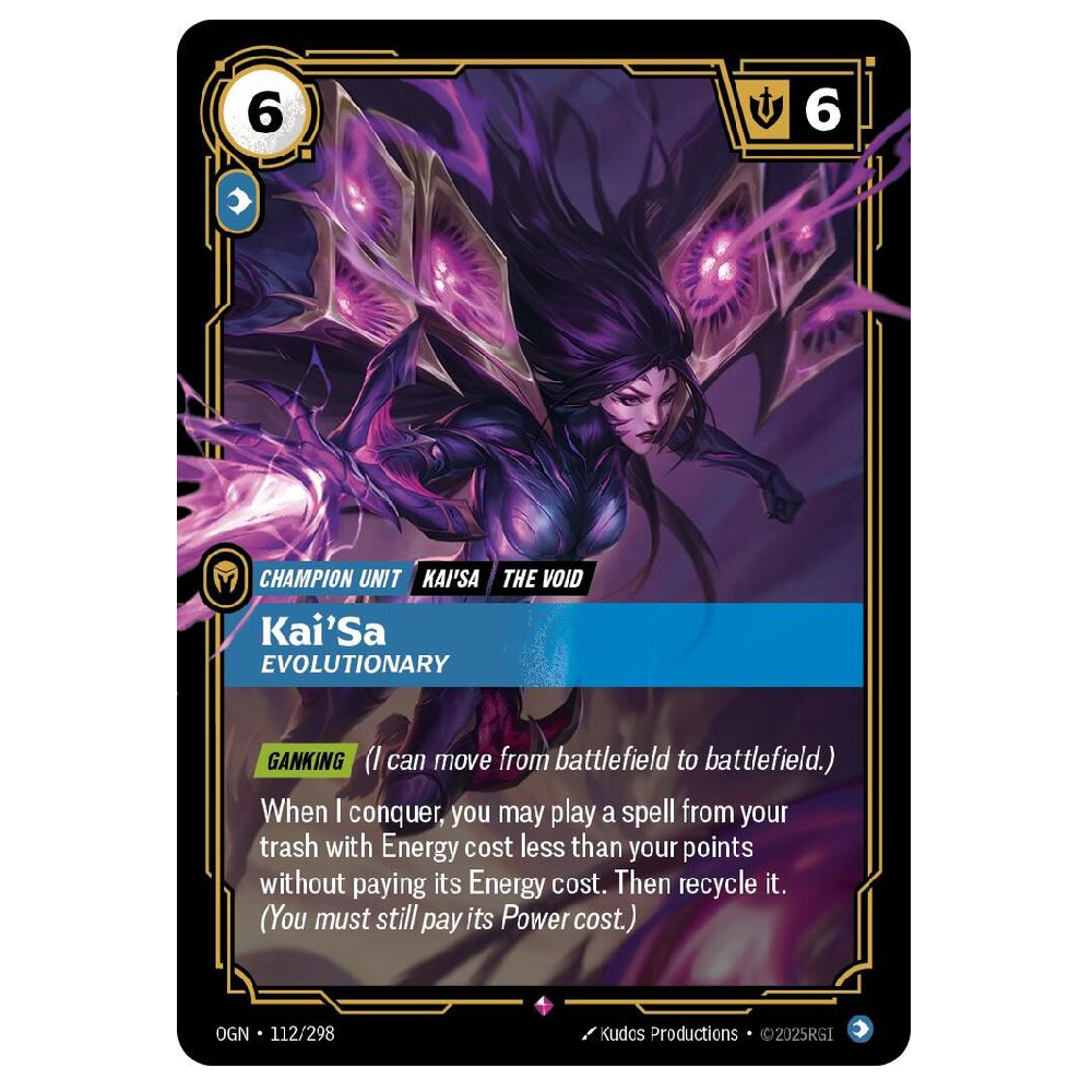 Kai'sa Evolutionary - OGN 112/298 - Rare - 1st Edition
