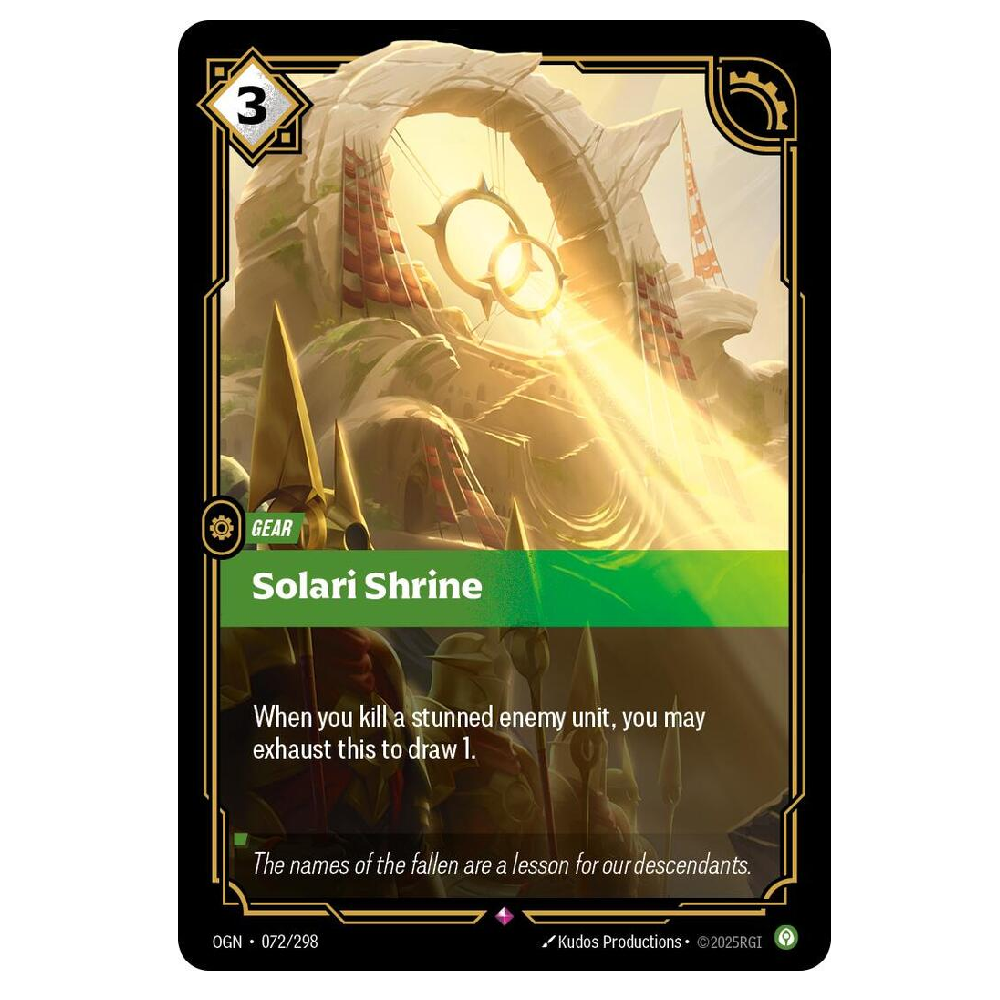 Solari Shrine - OGN 072/298 - Rare - 1st Edition