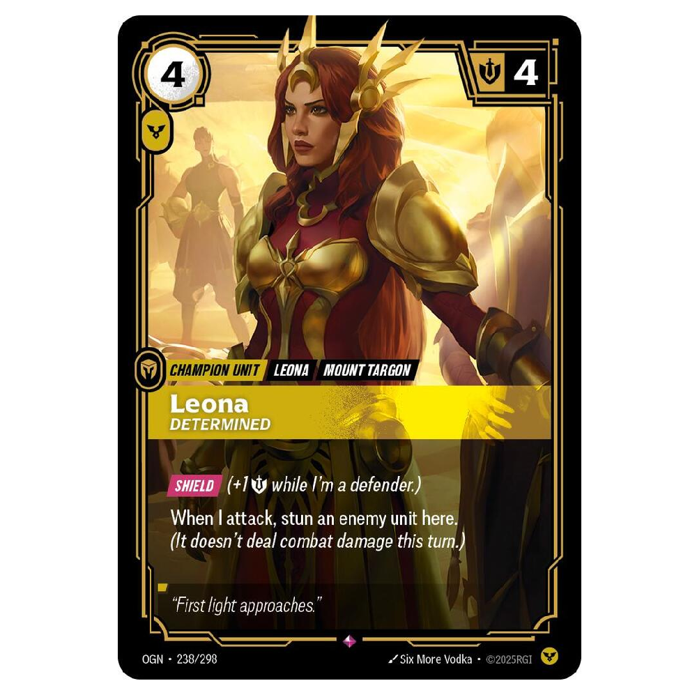Leona Determined - OGN 238/298 - Rare - 1st Edition