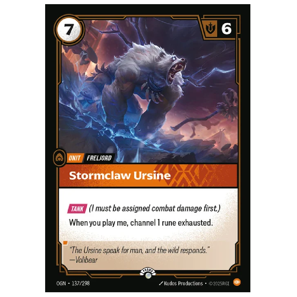Stormclaw Ursine - OGN 137/298 - Promo - 1st Edition