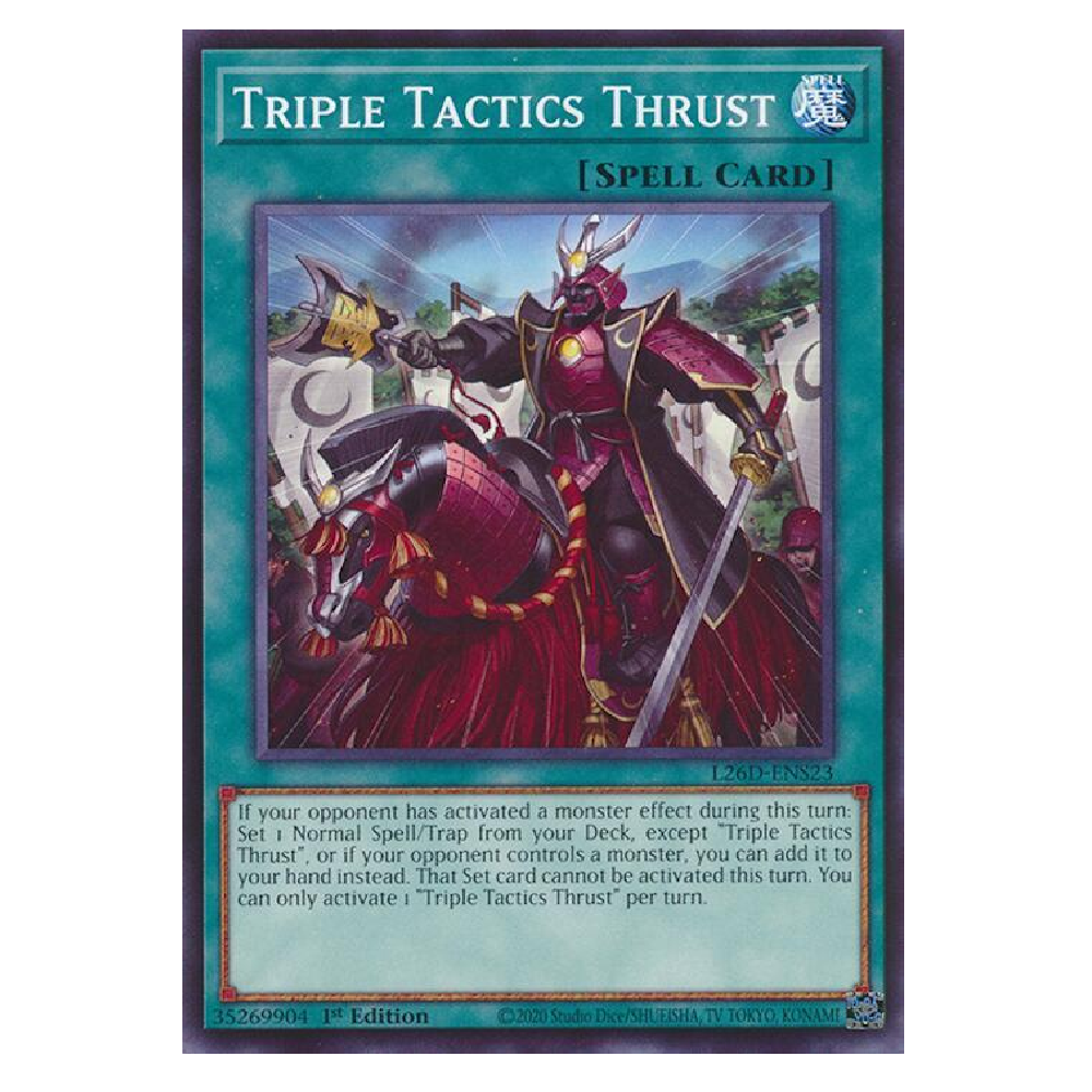 Triple Tactics Thrust - L26D-ENS23 - Common - 1st Edition (Copy)